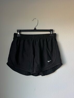 Nike Black Women's Athletic Shorts with Reflective Swoosh